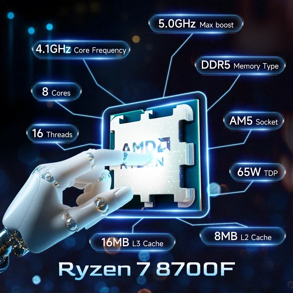 AMD R7 8700F Ryzen 7 8700F CPU - Amd Cpu Ryzen 7 ulasan dan harga