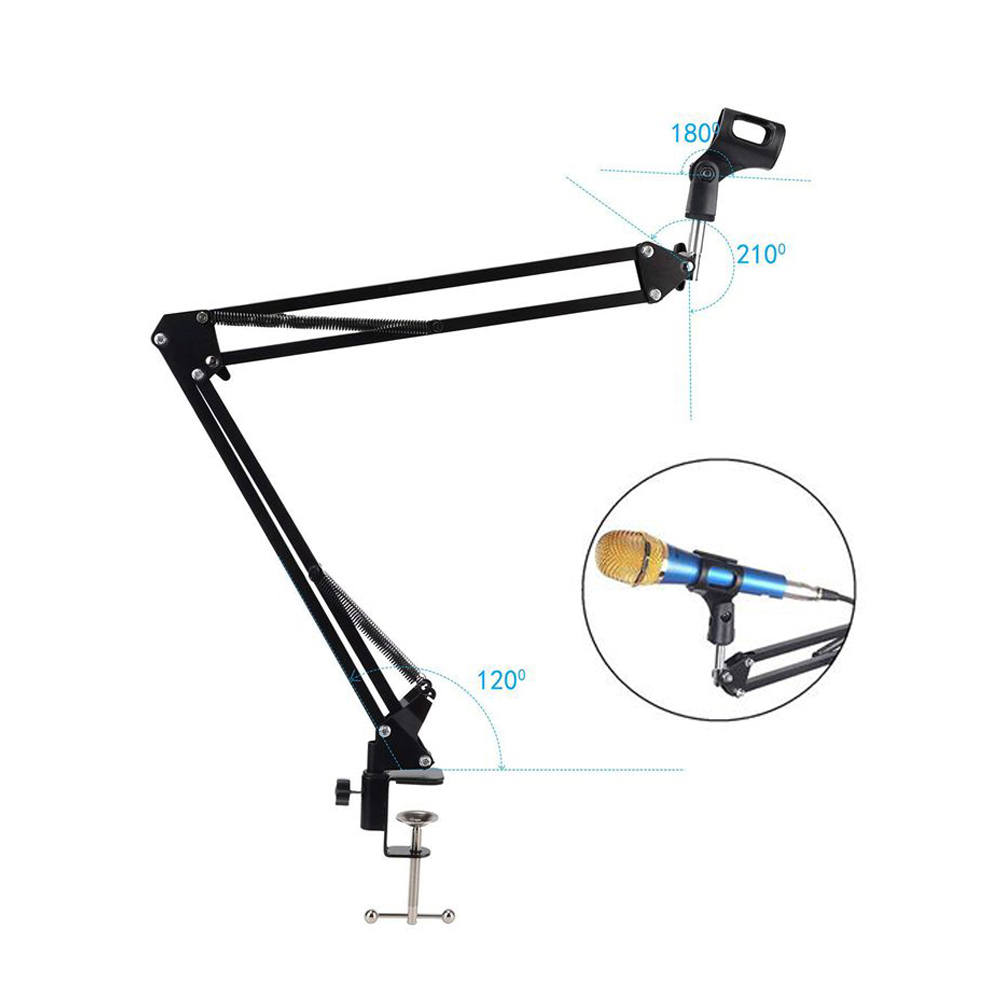 Foldable Metal Extendable Micr - Microphone Arm Boom ulasan dan harga