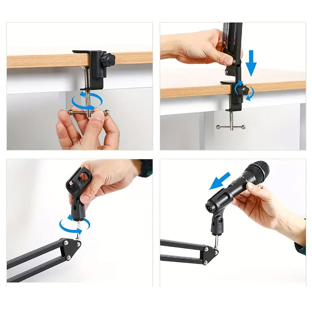 Foldable Metal Extendable Micr - Microphone Arm Boom ulasan dan harga