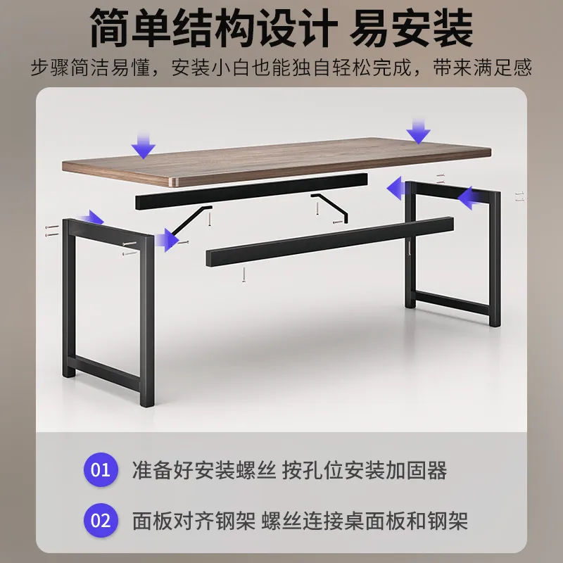 Simple Rectangle Computer Desk - Esports Gaming Houses ulasan dan harga