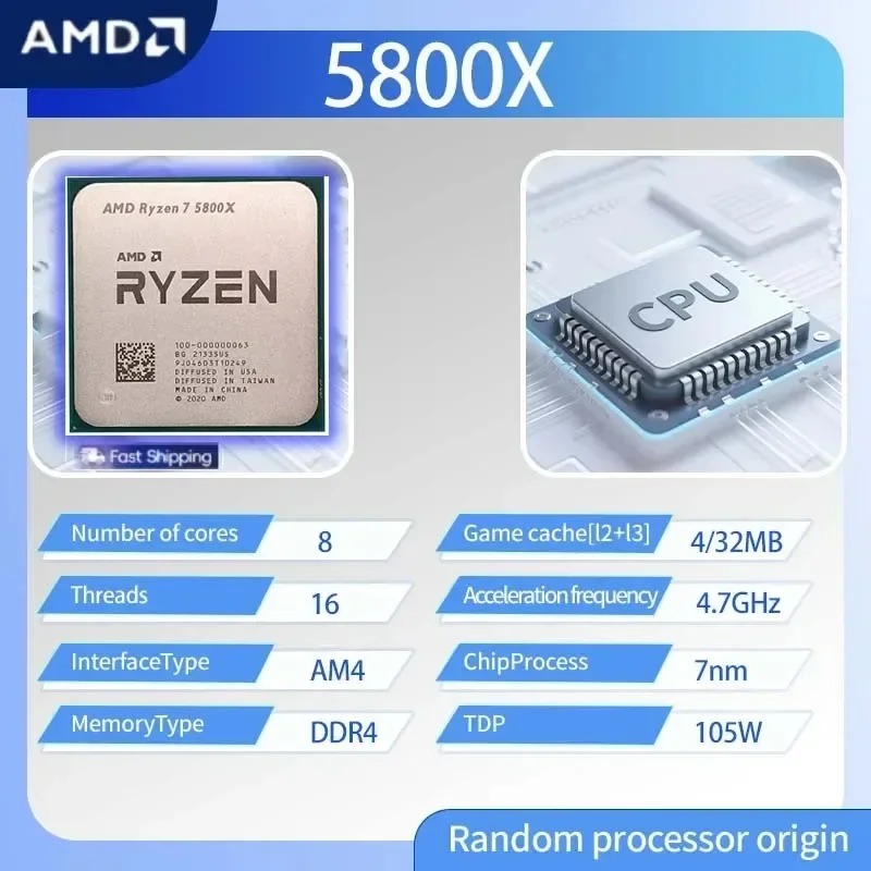 AMD Ryzen 7 5800X 7nm Gaming E - Amd Cpu Ryzen 7 ulasan dan harga