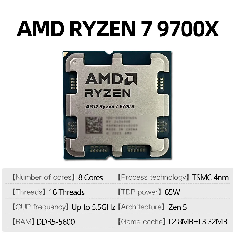 Amd Ryzen 7 9700X Cpu Processo - Amd Cpu Ryzen 7 ulasan dan harga