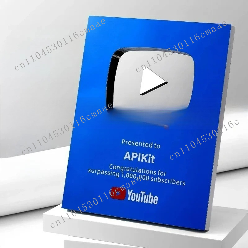Custom YouTube Play Button Awa - Esports Gaming Trophy ulasan dan harga