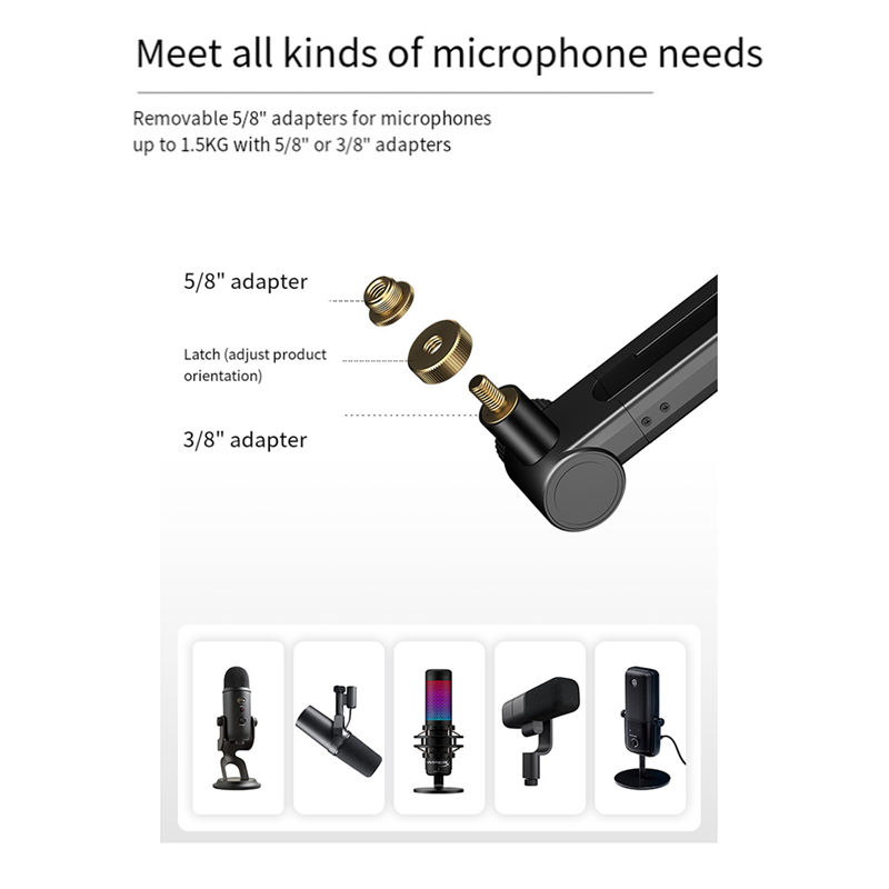 360 Degree Adjustable Micropho - Microphone Arm Boom ulasan dan harga