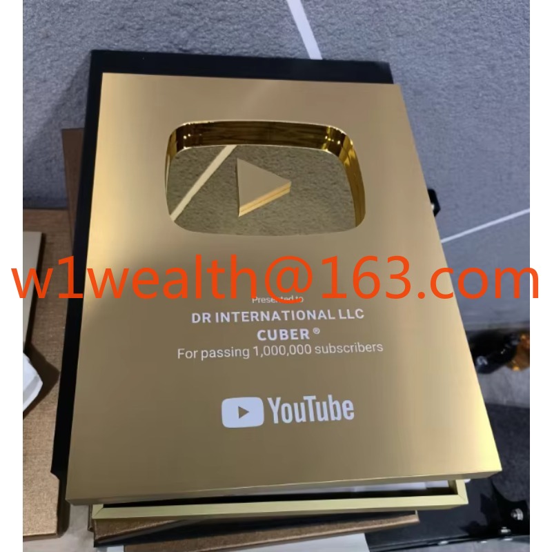 Play Button Award, Aluminum Yo - Esports Gaming Trophy ulasan dan harga