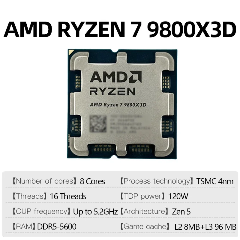 AMD Ryzen 7 9800X3D R7 9800X3D - Amd Cpu Ryzen 7 ulasan dan harga