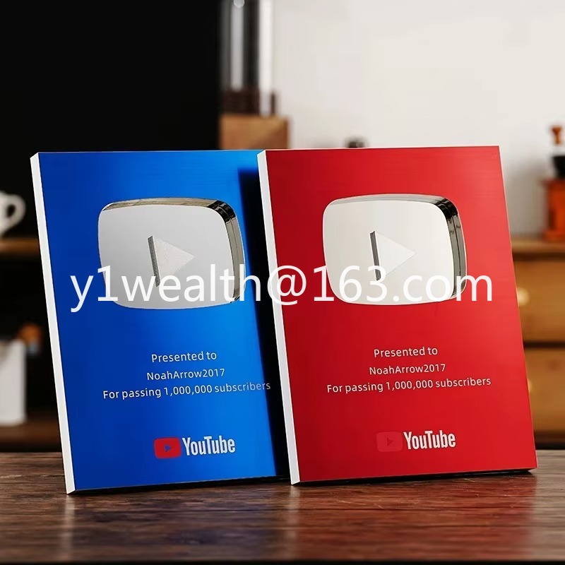 New YouTube Play Button Award  - Esports Gaming Trophy ulasan dan harga
