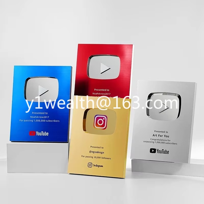 New YouTube Play Button Award  - Esports Gaming Trophy ulasan dan harga