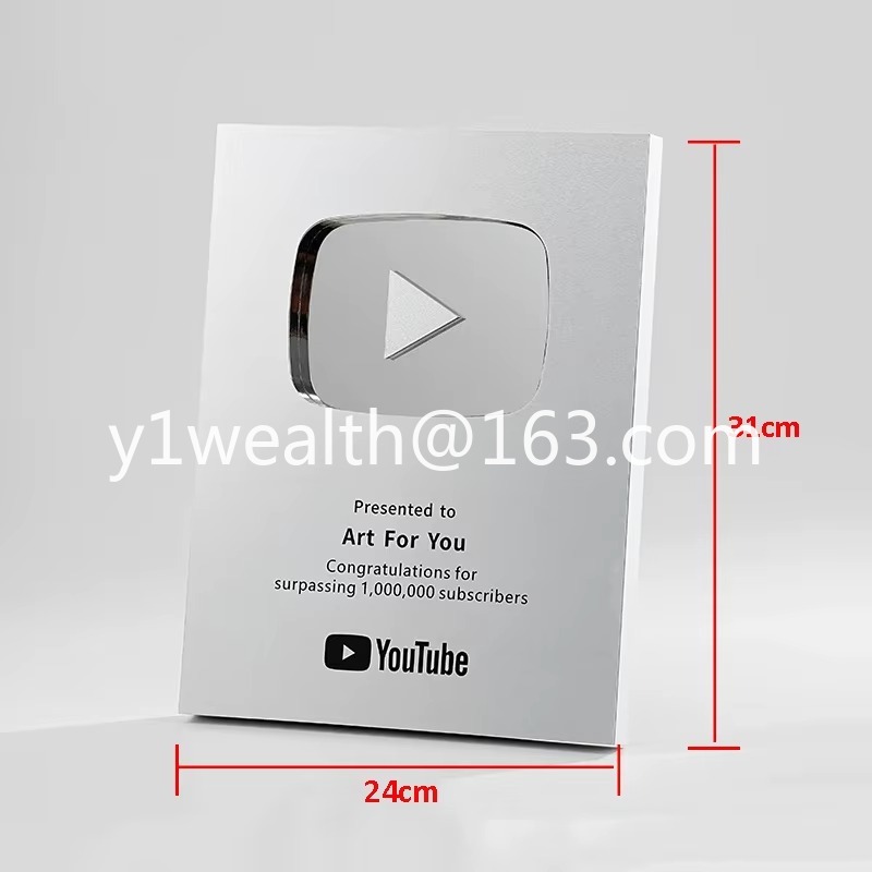 New YouTube Play Button Award  - Esports Gaming Trophy ulasan dan harga