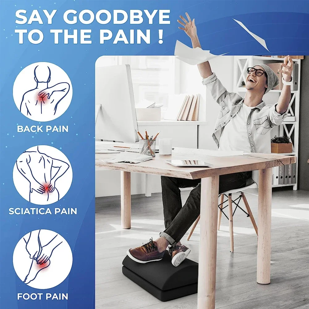 Under Desk Foot Rest Adjustabl - Footrest Under Desk ulasan dan harga