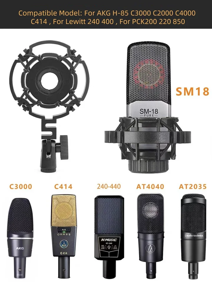 Microphone Shock Mount Stand C - Microphone Arm Boom ulasan dan harga