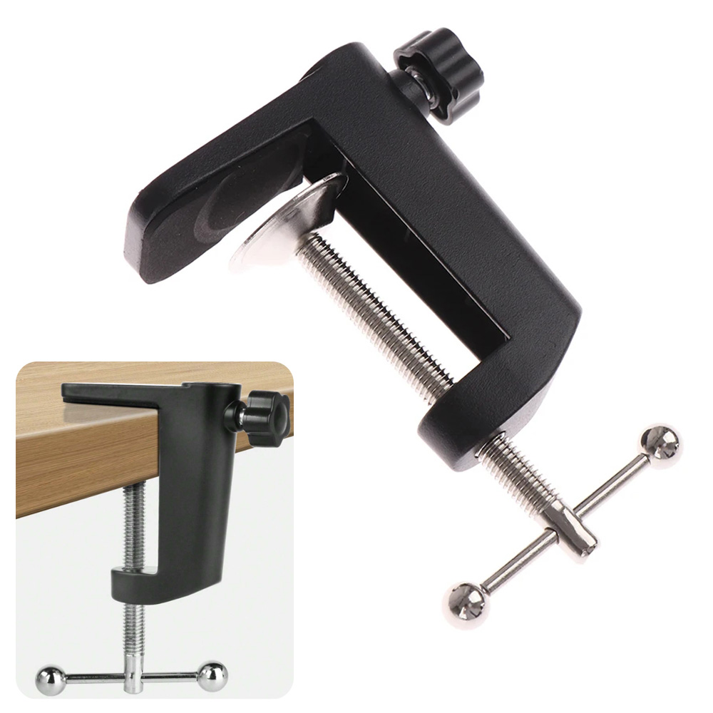 C-Shaped Clip Desk Table Mount - Microphone Arm Boom ulasan dan harga