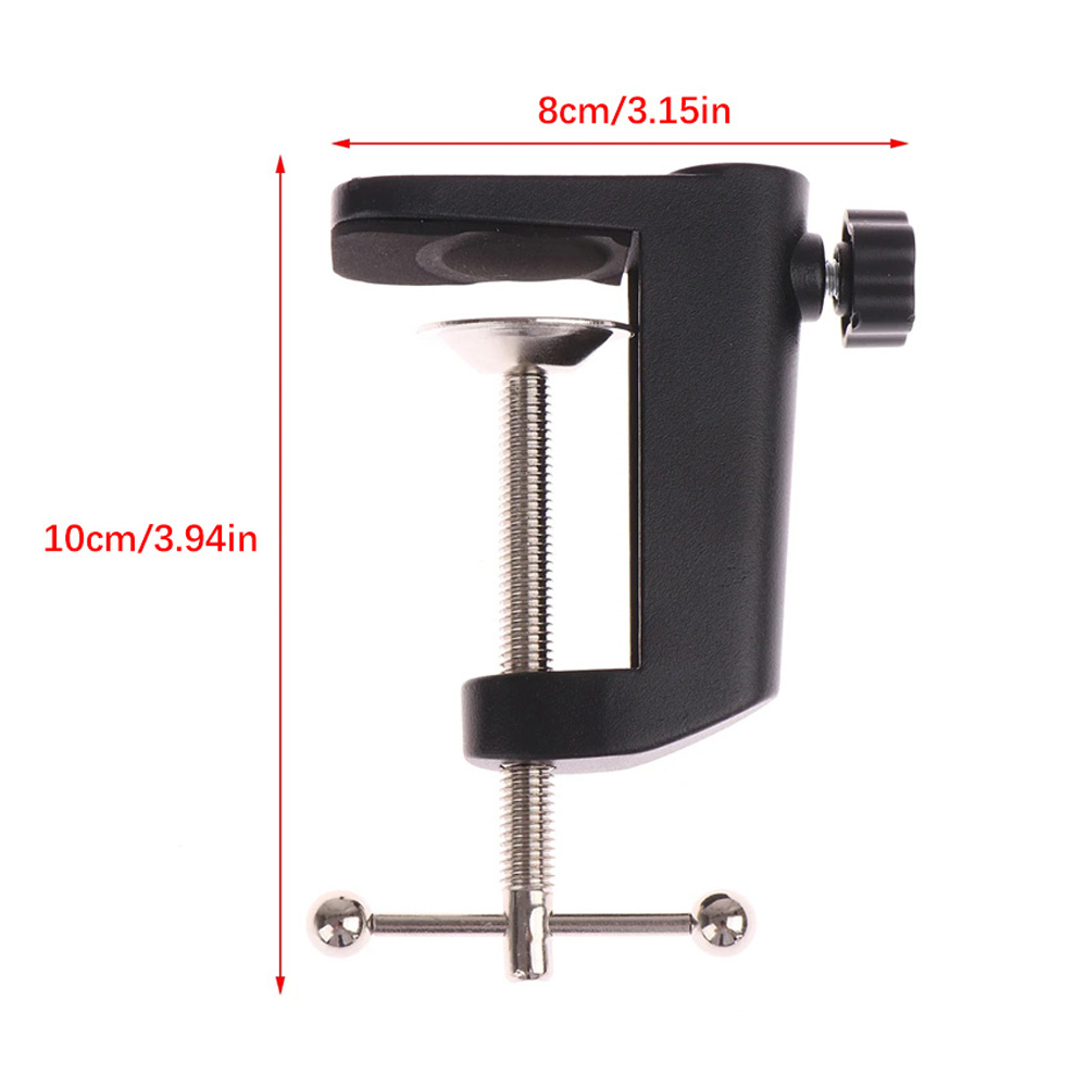 C-Shaped Clip Desk Table Mount - Microphone Arm Boom ulasan dan harga