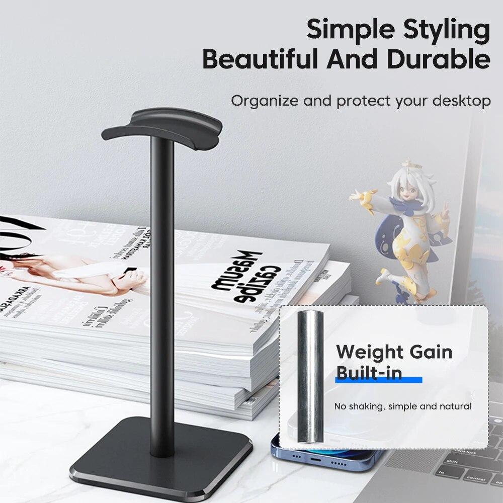 Universal Headphone Stand Alum - Esports Gaming Earphones ulasan dan harga