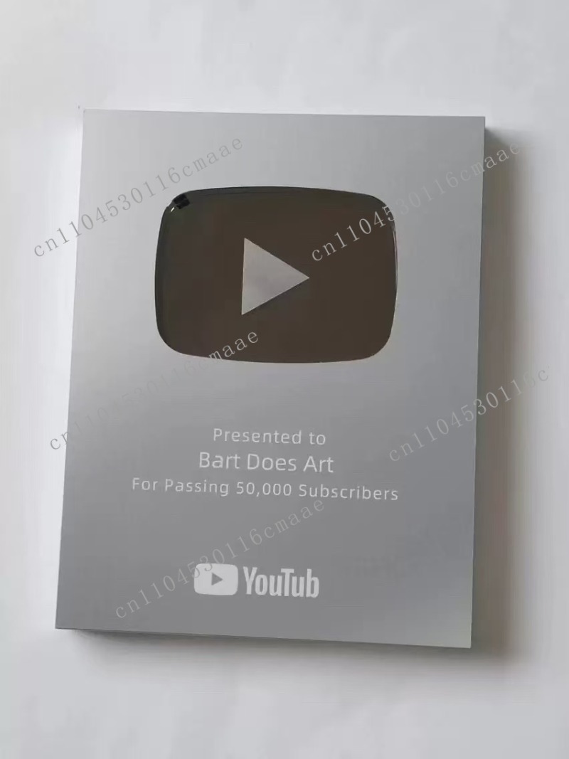 Youtube Plaque Play Button Gol - Esports Gaming Trophy ulasan dan harga