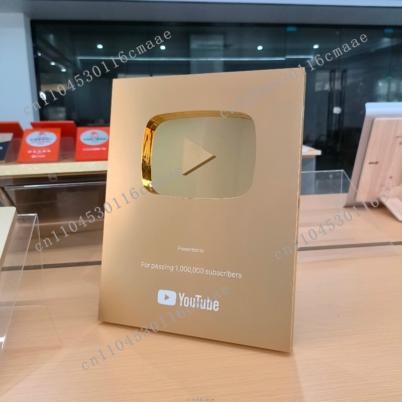 Youtube Plaque Play Button Gol - Esports Gaming Trophy ulasan dan harga