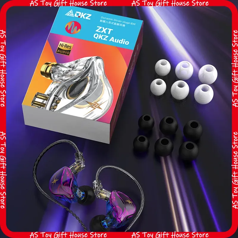 QKZ ZXT In Ear Wired Headphone - Esports Gaming Earphones ulasan dan harga