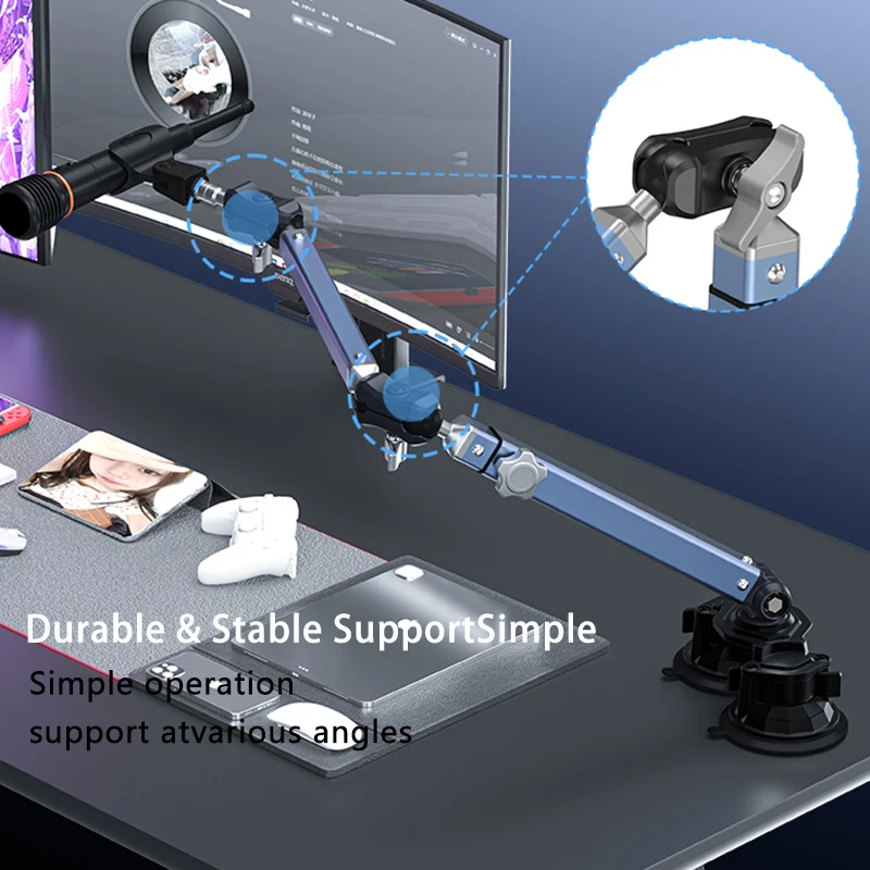 Professional Dual Suction Cup  - Microphone Arm Boom ulasan dan harga